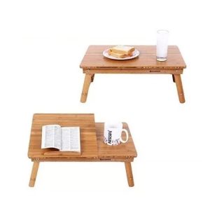 Mesa de madera de bambú portátil para laptop / mesa de servicio